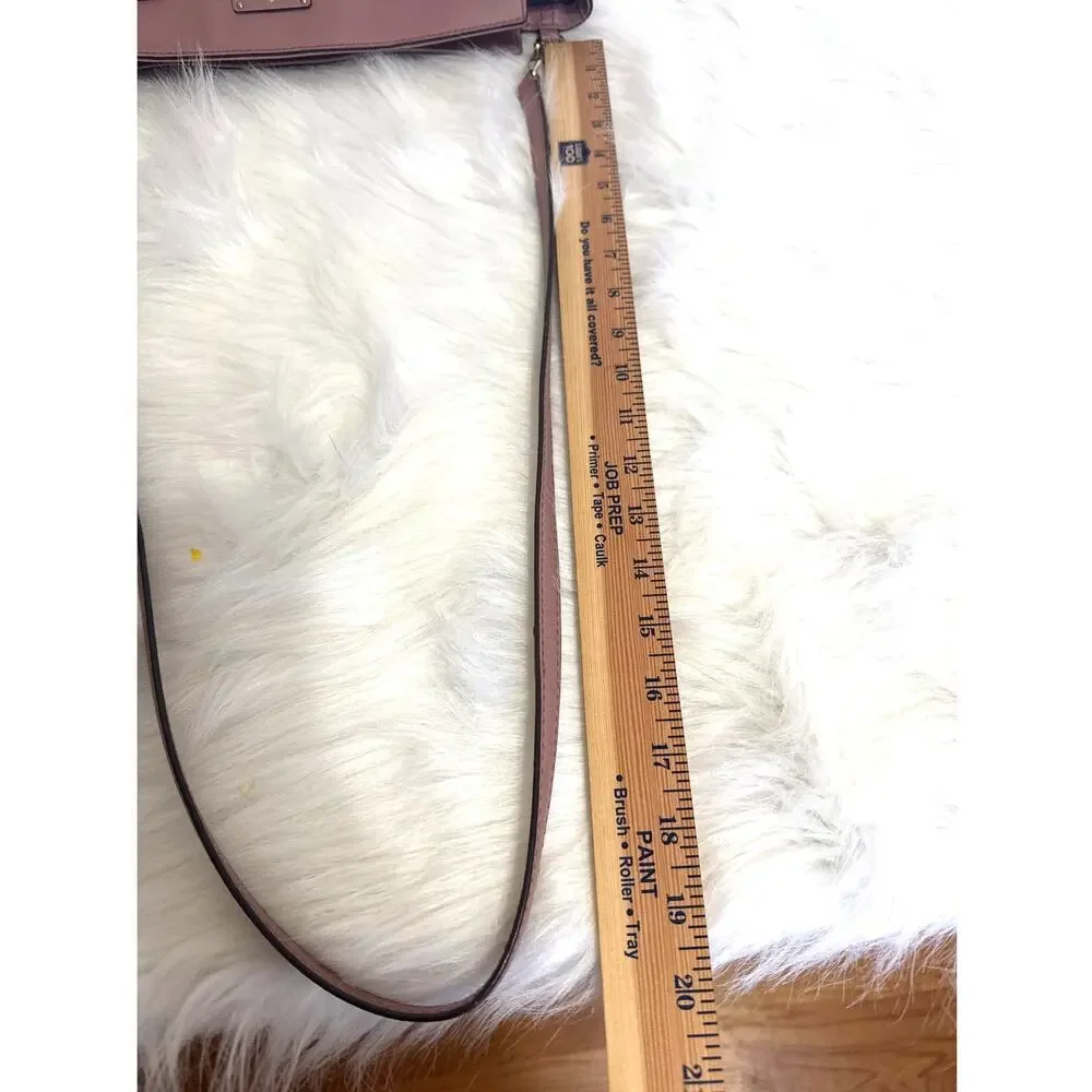Kate Spade Lana Grove Street Satchel Pocketbook Dusty Peony Straps Leather